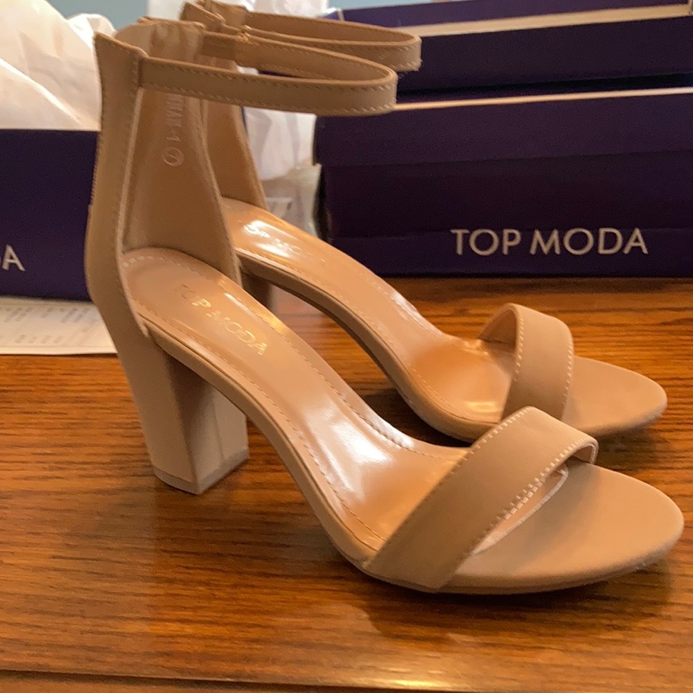 Block heels new with tags